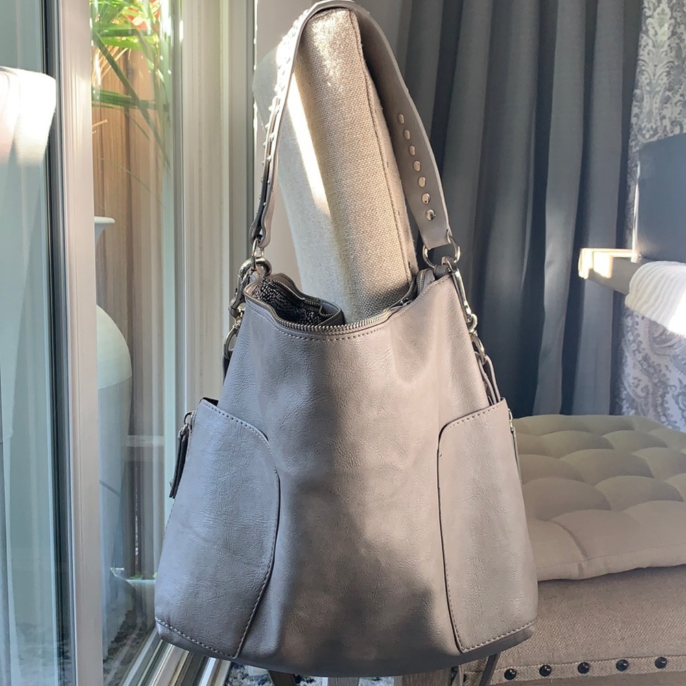 Steve madden  Studded cross body gray Handbag